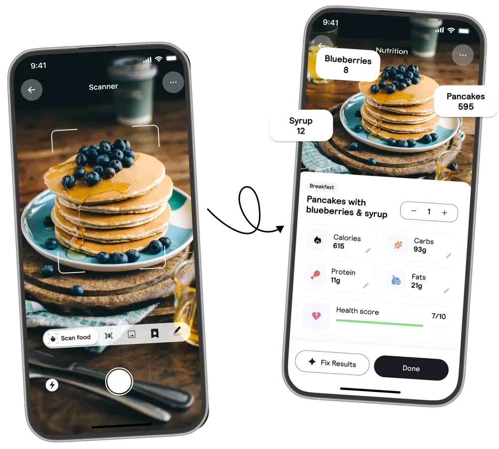 The calorie-tracking app, a Cal AI clone.