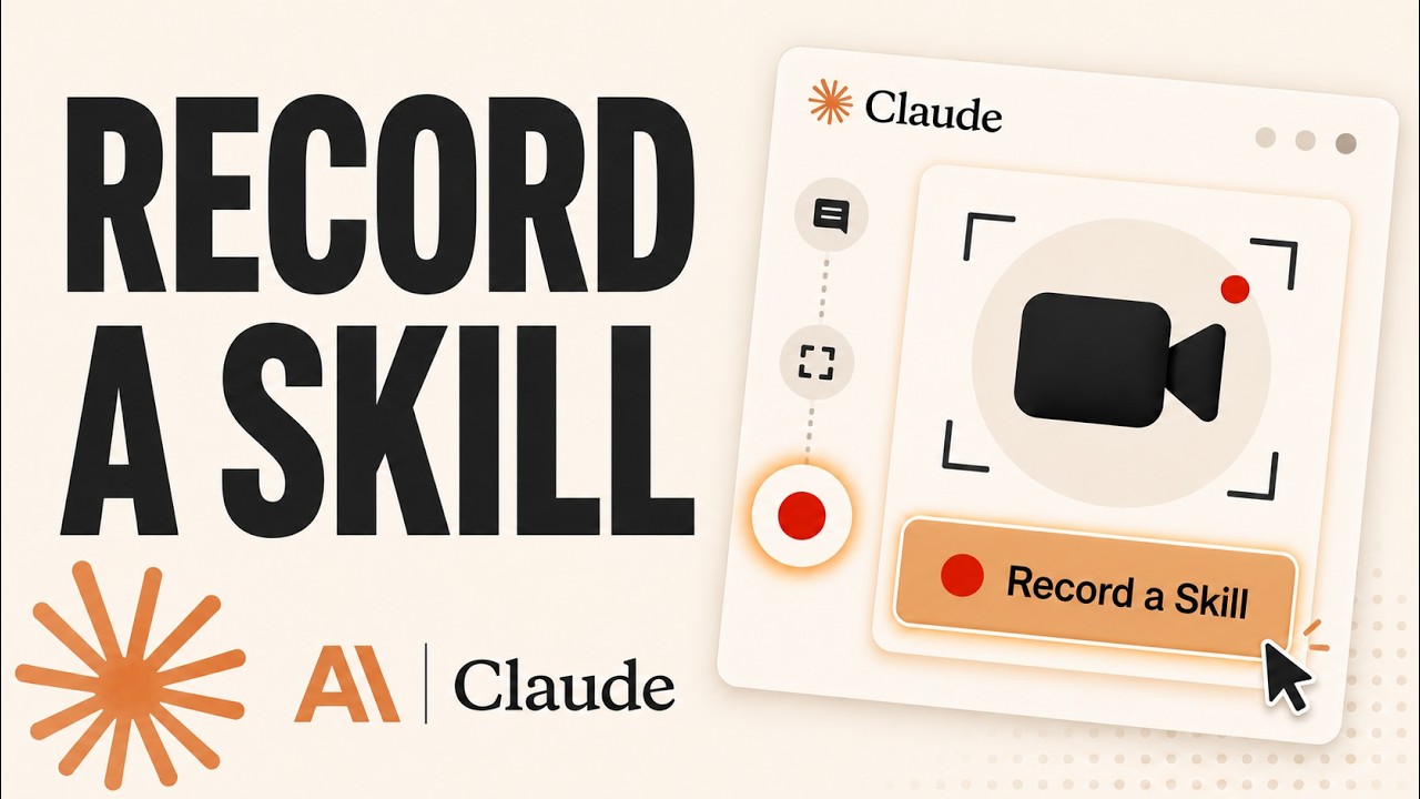 Anthropic's Record a Skill announcement graphic.